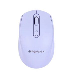 Mouse inalámbrico silencioso recargable morado