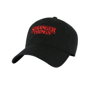 Stranger Things Gorra de Béisbol Negra sin Estructura con Logo